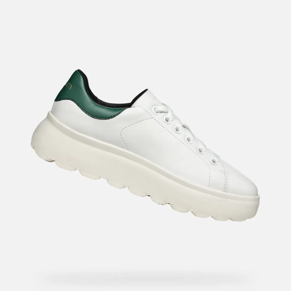 Spherica™ | Sneakers | Geox SPHERICA EC4.1 MUJER - SNEAKERS de mujer blanco/verde oscuro