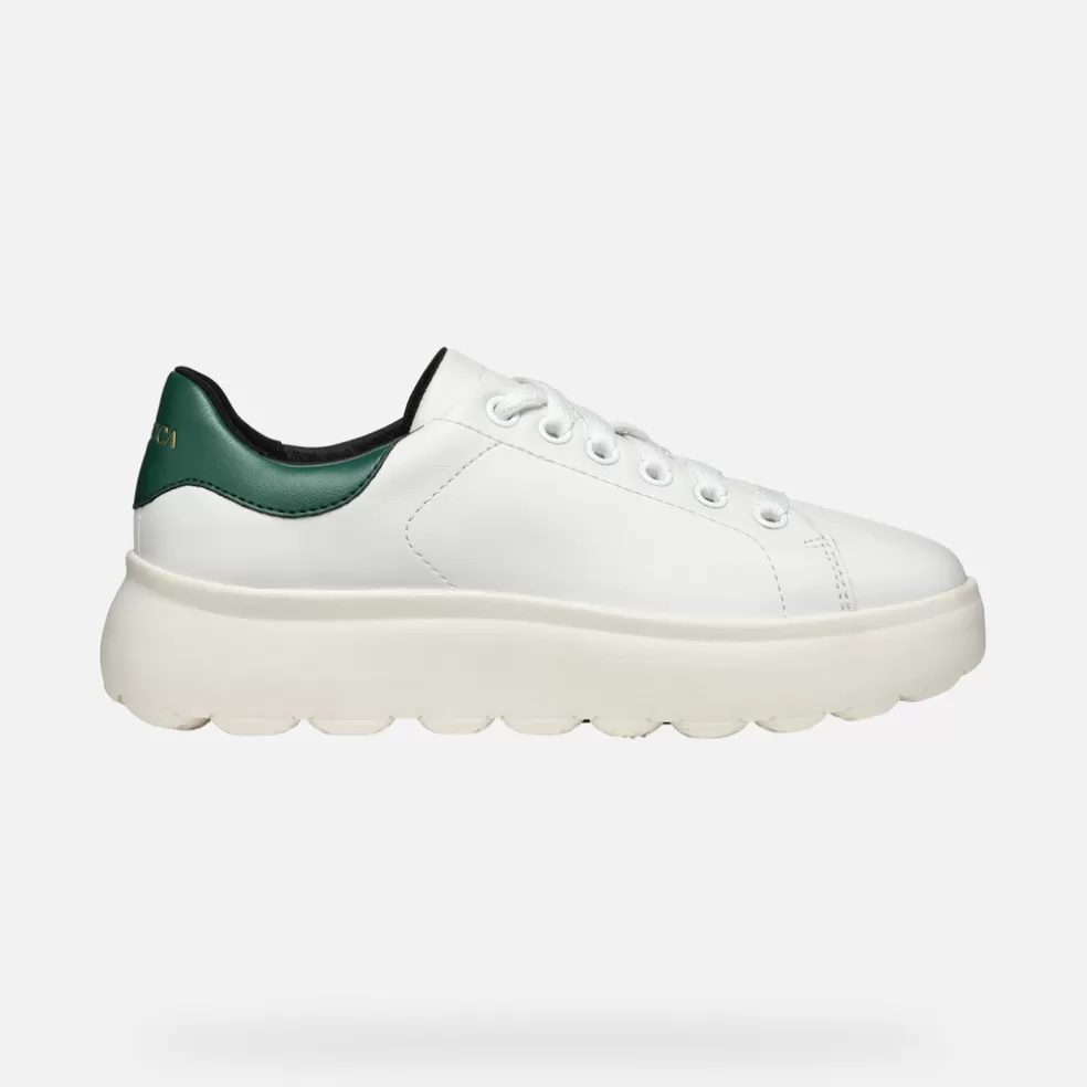 Spherica™ | Sneakers | Geox SPHERICA EC4.1 MUJER - SNEAKERS de mujer blanco/verde oscuro