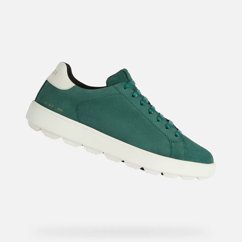 Spherica™ | Sneakers | Geox SPHERICA ECUB-1 MUJER - SNEAKERS de mujer verde oscuro/blanco