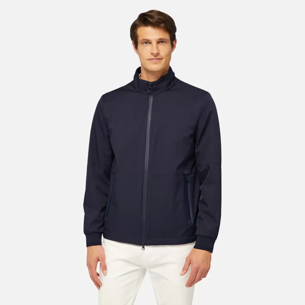 Respira™ | Chaquetas bomber | Geox SPHERICA HOMBRE - CHAQUETAS BOMBER de hombre azul medianoche