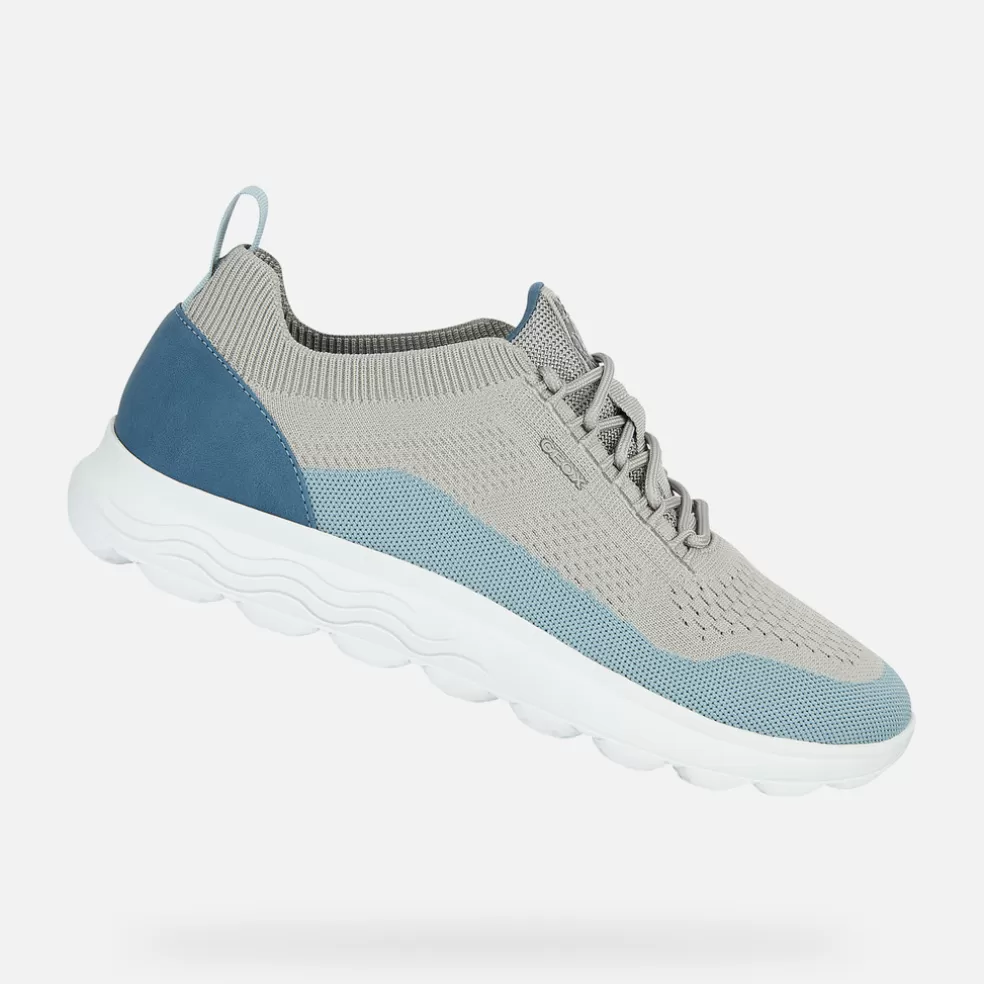 Spherica™ | Sneakers | Geox SPHERICA HOMBRE - SNEAKERS de hombre gris/celeste claro