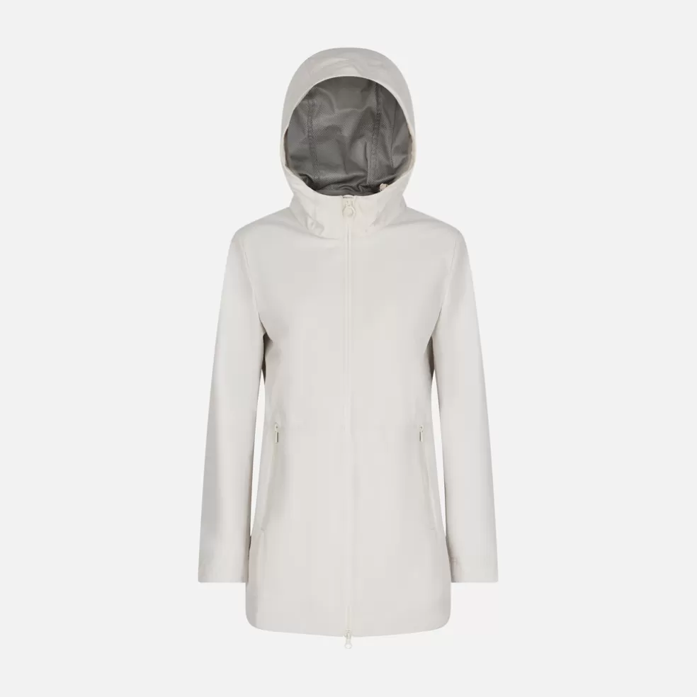 Parkas | Geox SPHERICA MUJER - PARKAS de mujer blanco lechoso