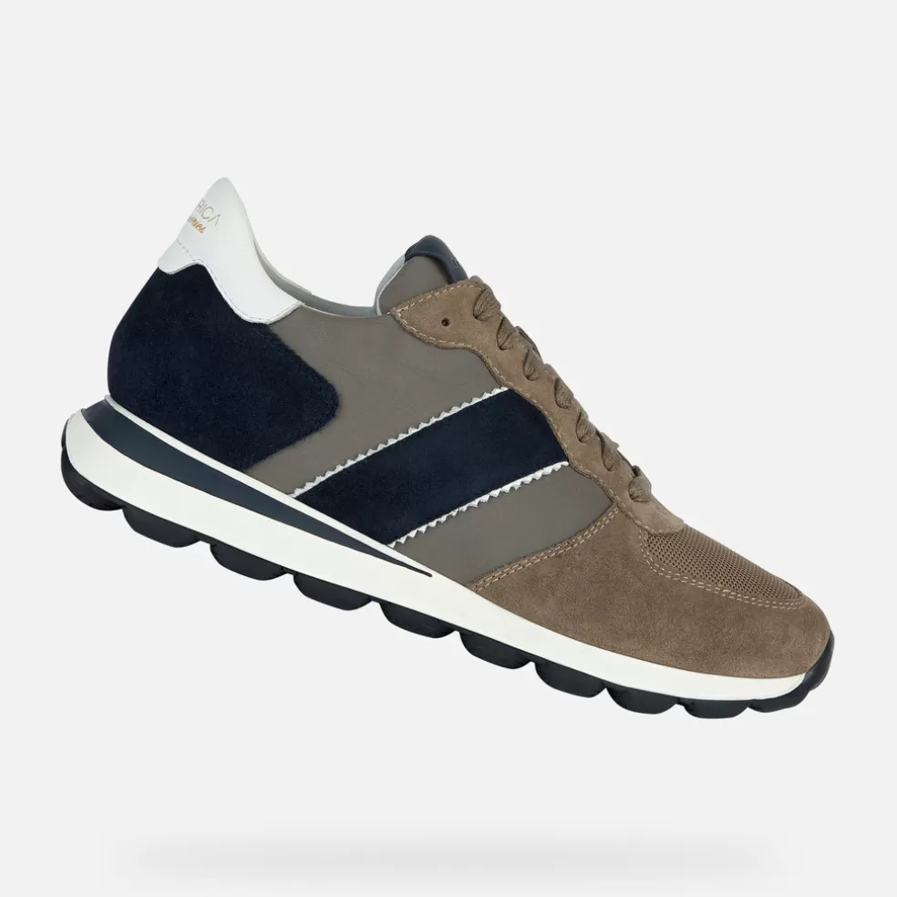 Spherica™ | Sneakers | Geox SPHERICA VSERIES HOMBRE - SNEAKERS de hombre beige/azul marino