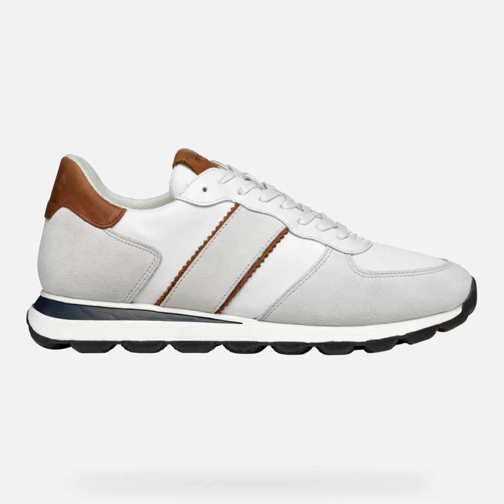 Spherica™ | Sneakers | Geox SPHERICA VSERIES HOMBRE - SNEAKERS de hombre blanco/coñac