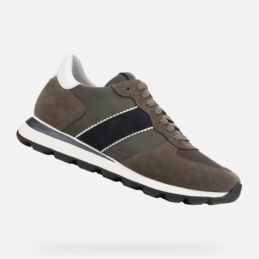 Spherica™ | Sneakers | Geox SPHERICA VSERIES HOMBRE - SNEAKERS de hombre verde oliva/azul marino