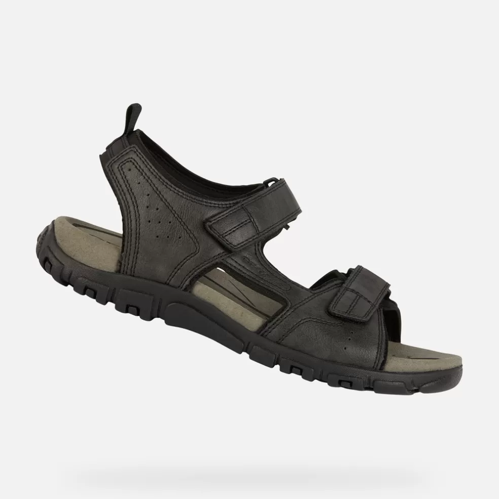 Respira™ | Sandalias | Geox STRADA HOMBRE - SANDALIAS de hombre negro