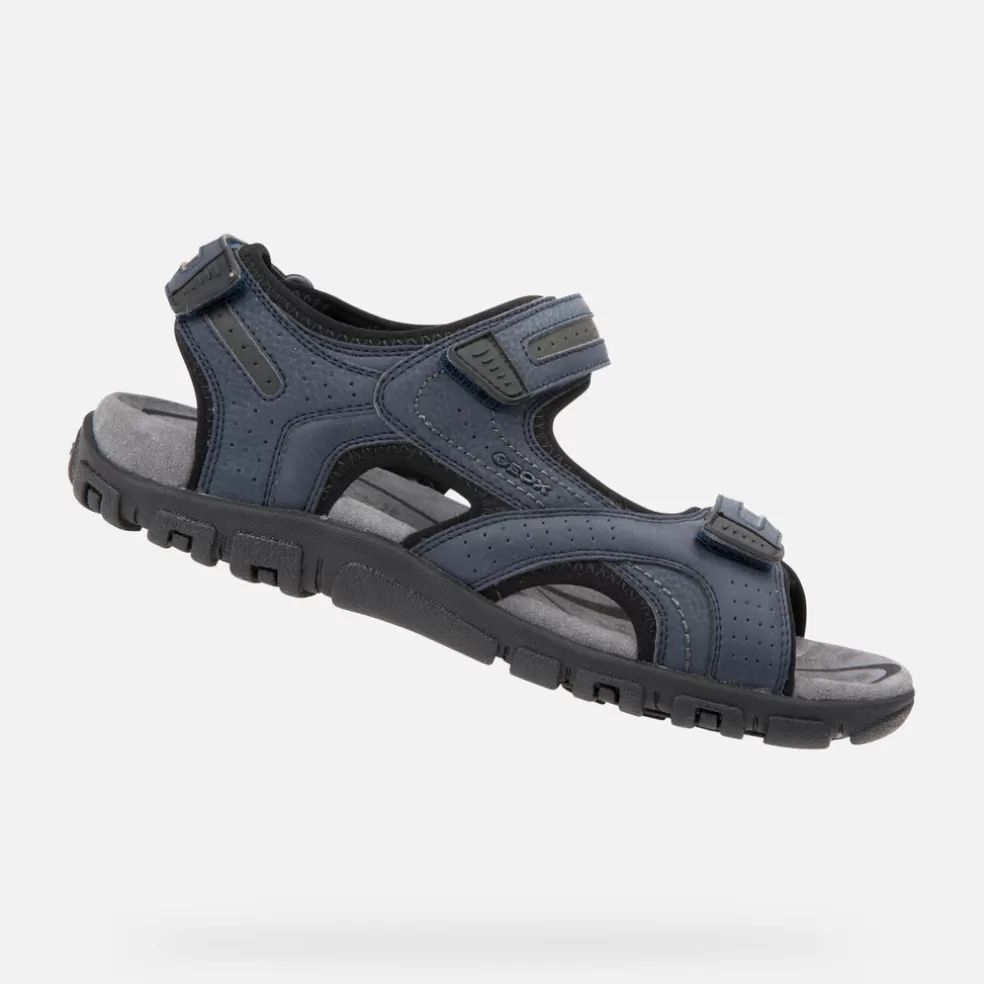 Respira™ | Sandalias | Geox STRADA HOMBRE - SANDALIAS de hombre azul marino/gris oscuro