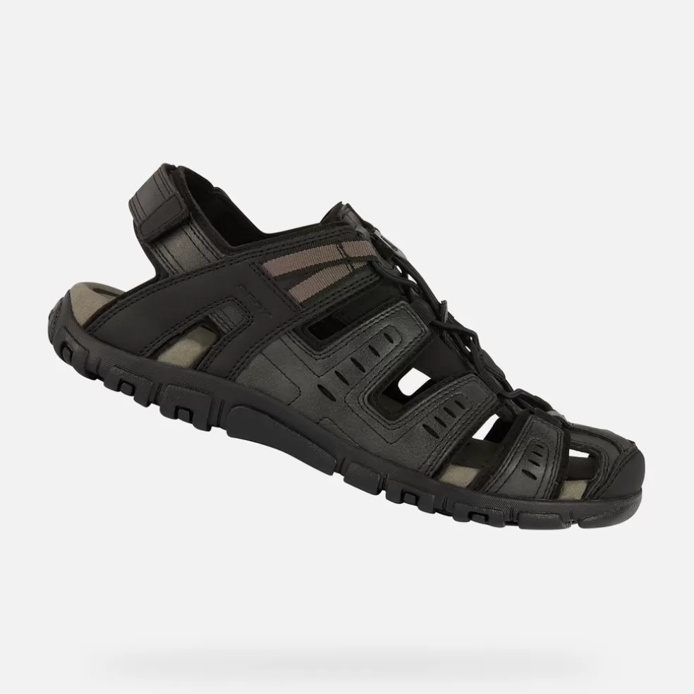 Respira™ | Sandalias | Geox STRADA HOMBRE - SANDALIAS de hombre negro