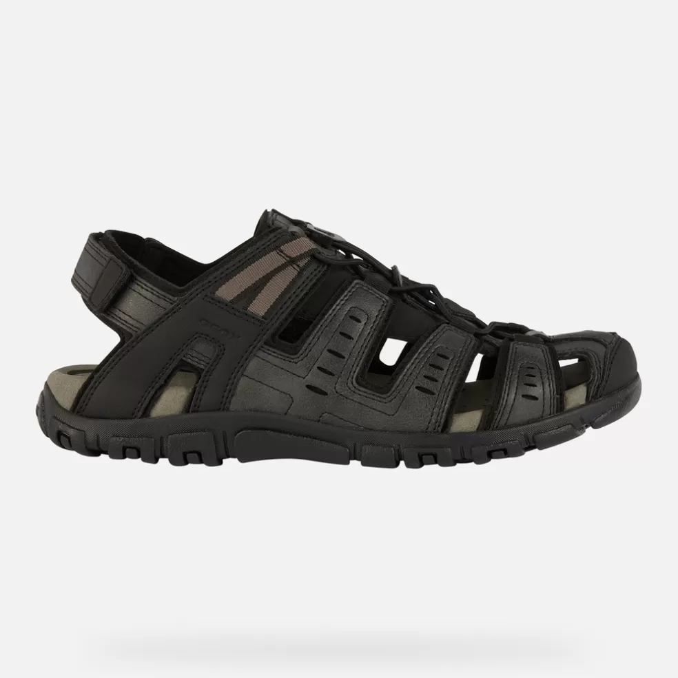 Respira™ | Sandalias | Geox STRADA HOMBRE - SANDALIAS de hombre negro