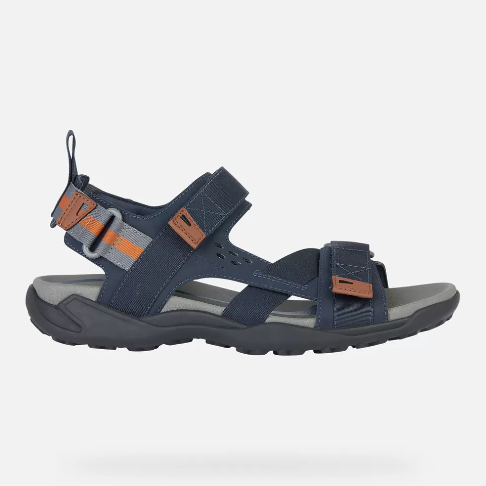 Respira™ | Sandalias | Geox TERRENO + GRIP HOMBRE - SANDALIAS de hombre azul marino