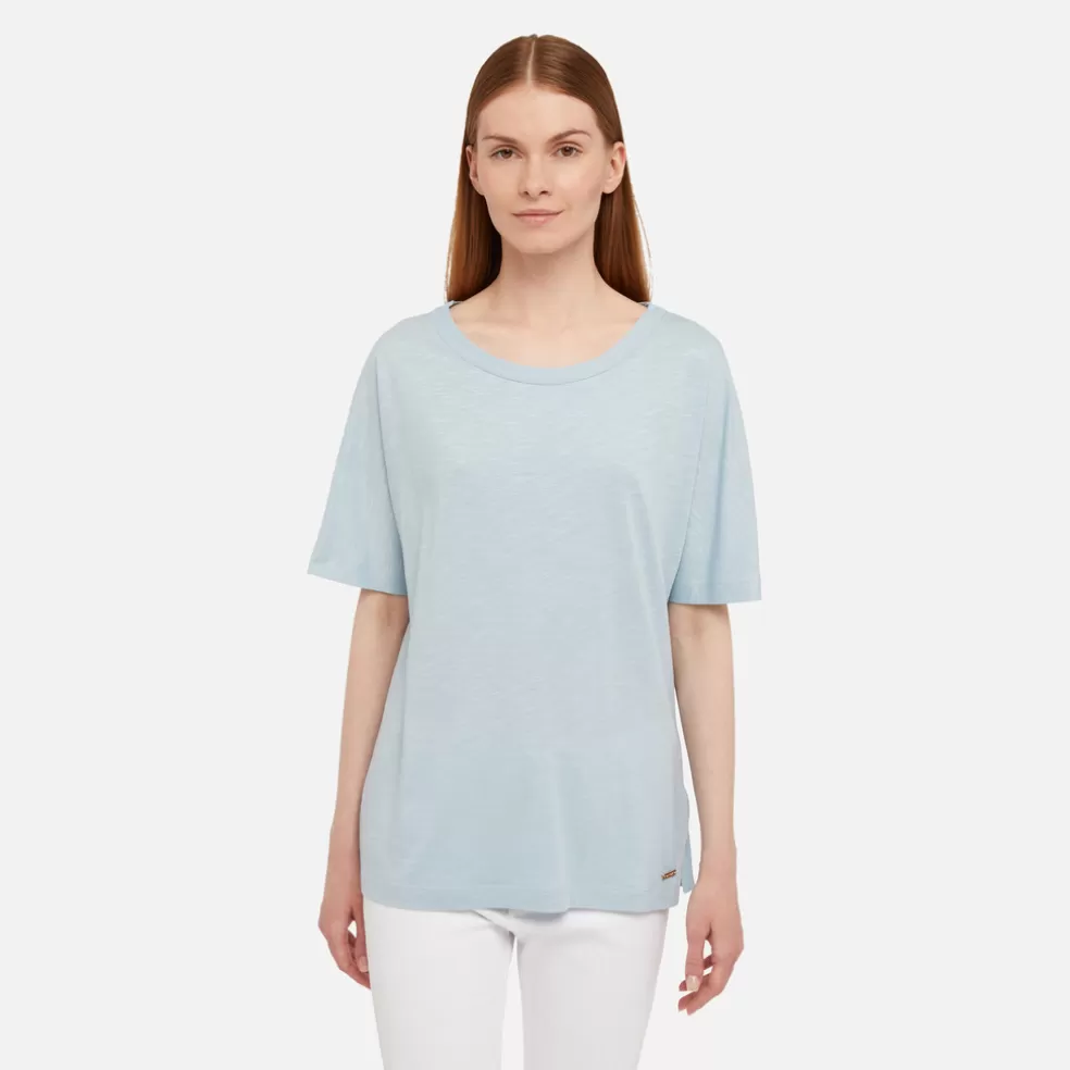 Camisetas y polos | Geox T-SHIRT MUJER - CAMISETAS Y POLOS de mujer celeste empolvado