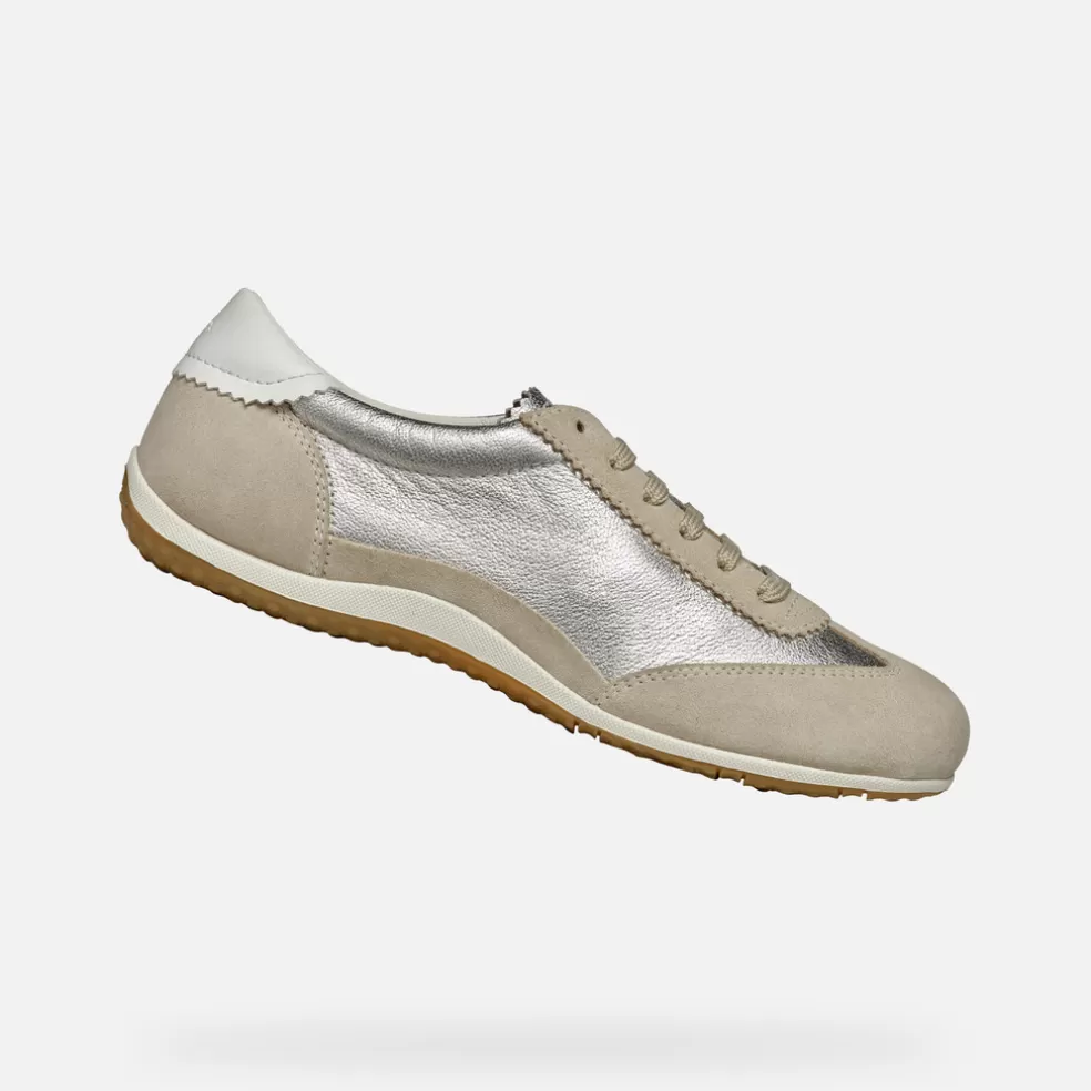 Respira™ | Sneakers | Geox VEGA MUJER - SNEAKERS de mujer gris pardo claro/oro claro