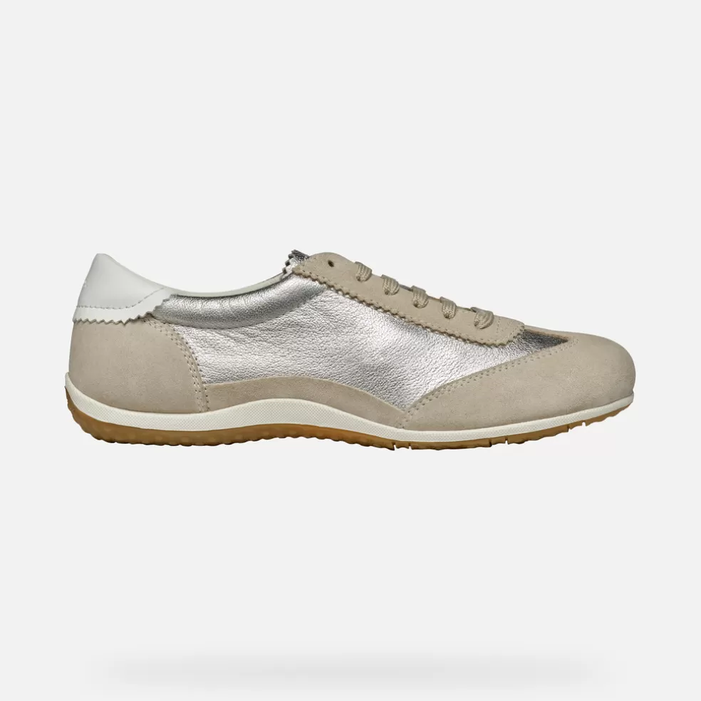 Respira™ | Sneakers | Geox VEGA MUJER - SNEAKERS de mujer gris pardo claro/oro claro