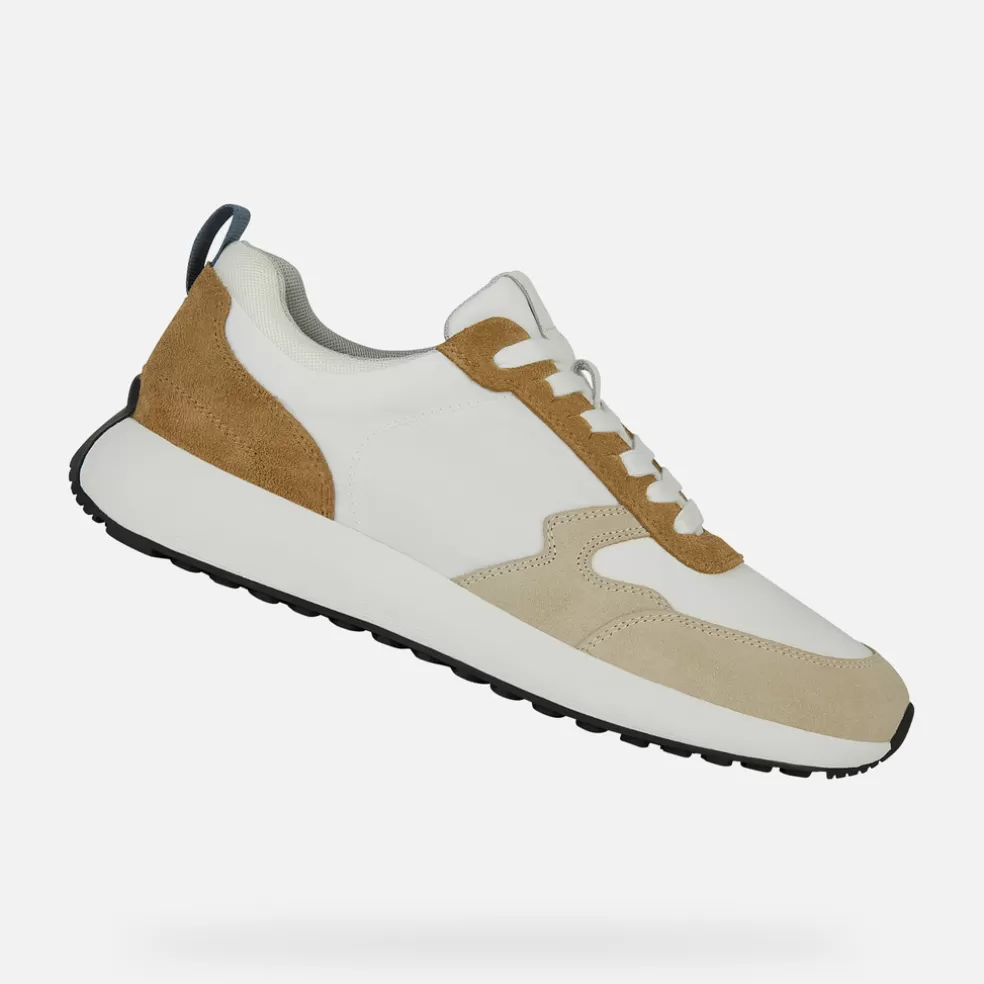 Respira™ | Sneakers | Geox VOLPIANO HOMBRE - SNEAKERS de hombre beige claro/blanco