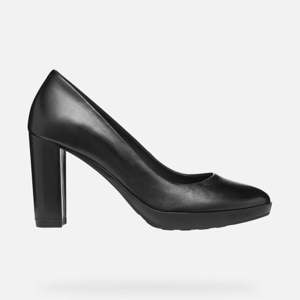 Respira™ | Zapatos con tacón | Geox WALK PLEASURE 85 MUJER - DÉCOLLETÉ de mujer negro