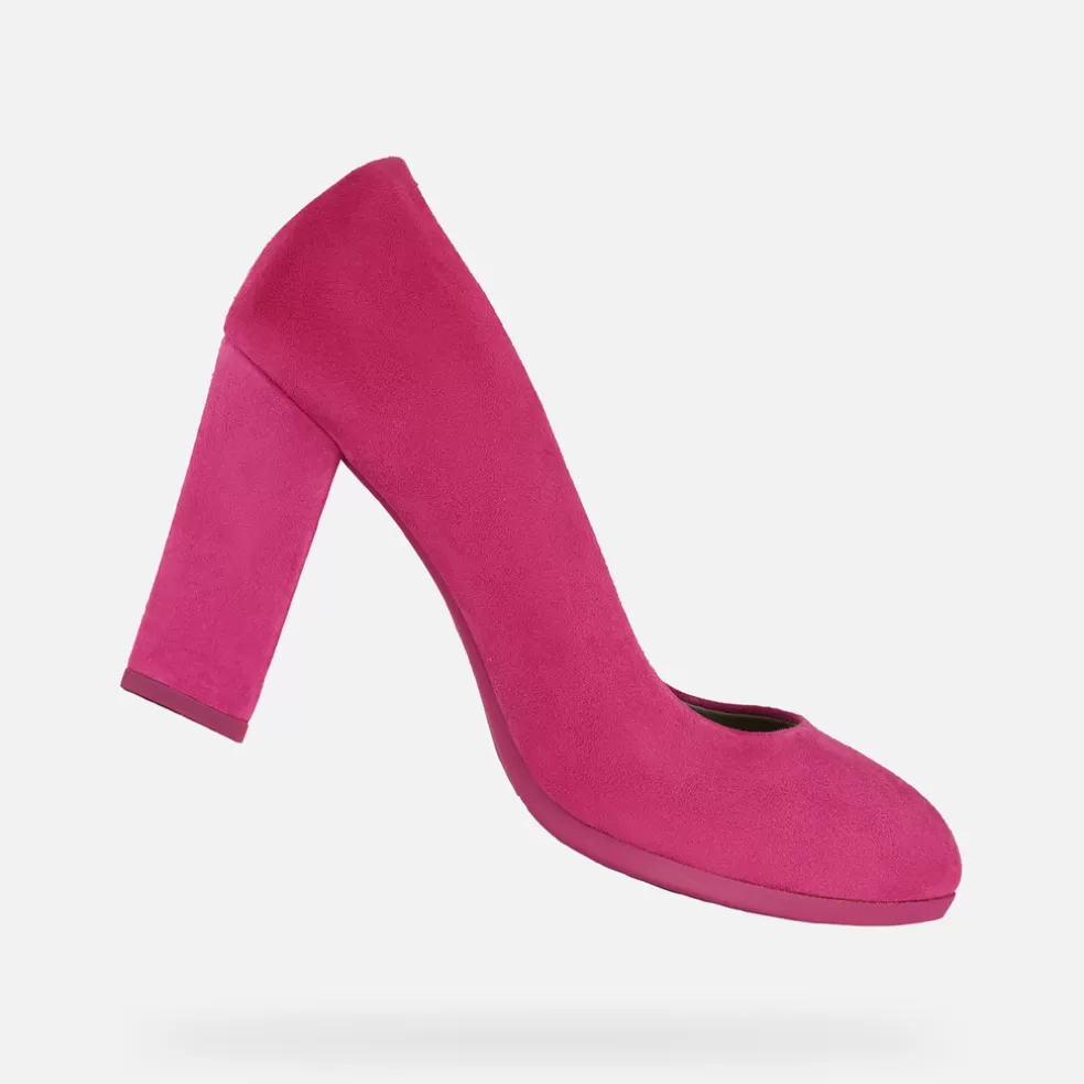 Respira™ | Zapatos con tacón | Geox WALK PLEASURE 90.1 MUJER - DÉCOLLETÉ de mujer fucsia